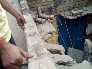 Roof Collapsed In Rudrpur