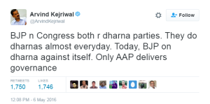 arvind kejriwal tweet