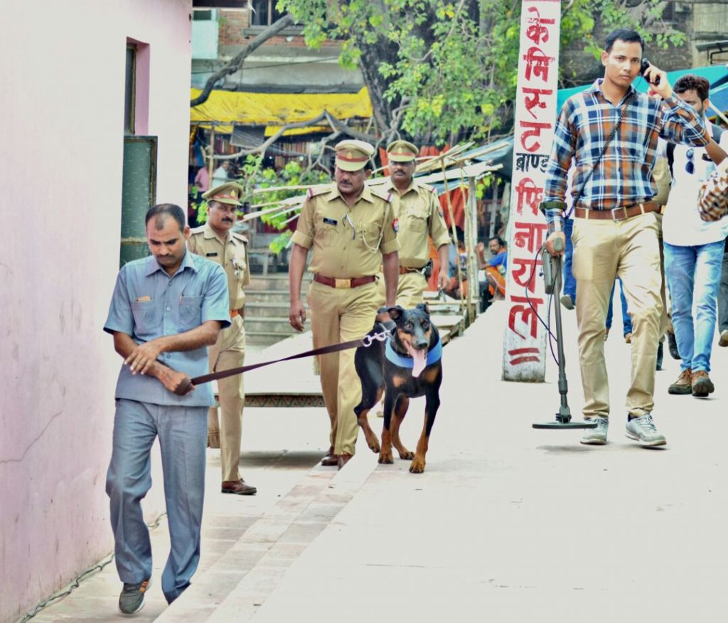 security checking at gola gokarannath temple