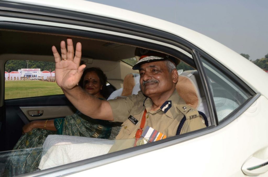 DGP Sulkhan Singh salute Ratik parade