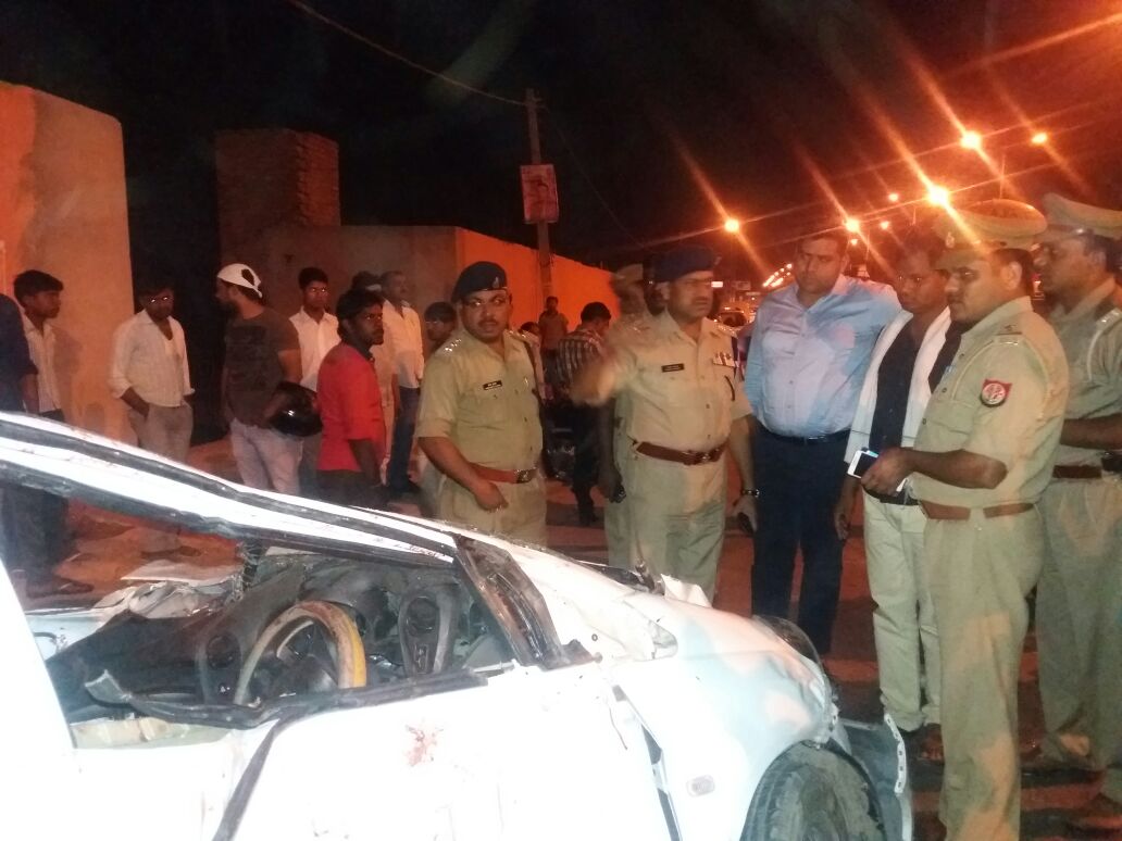 Telibagh Car Accident