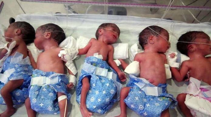 five kids birth together