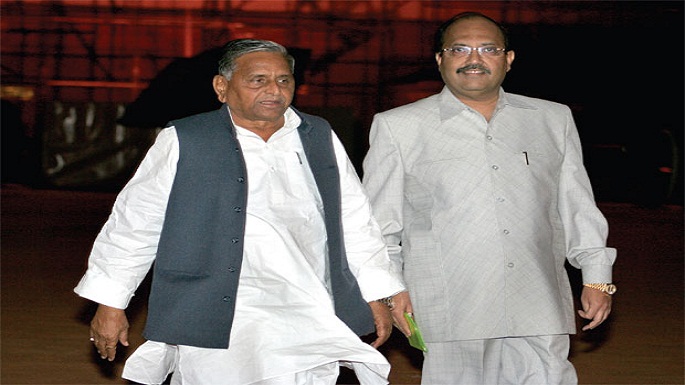 mulayam singh yadav with amar singh