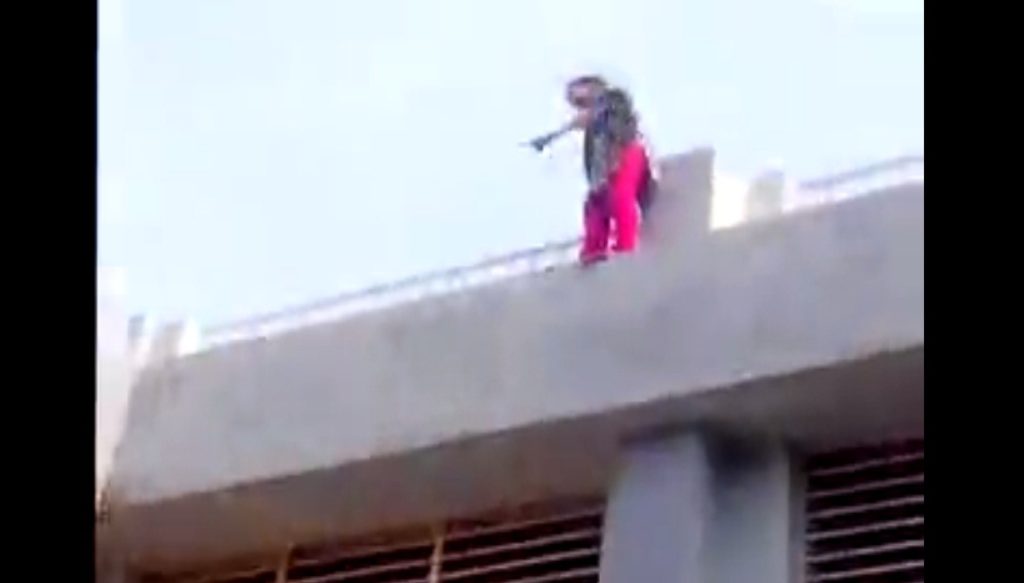 young lady dramatically try to commit suicide