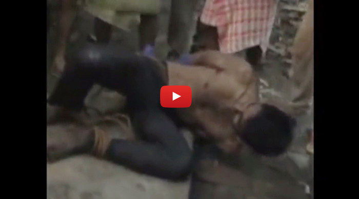 Thief was Beaten By Crowd in Bihar