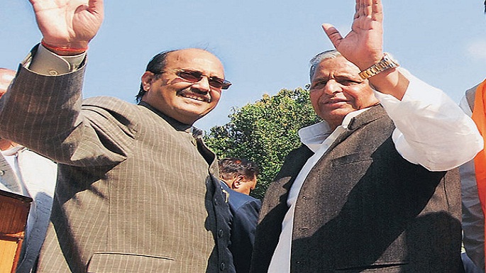 amar singh with mulayam singh yadav