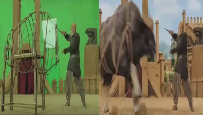 Bahubali-Making scenes-vfx