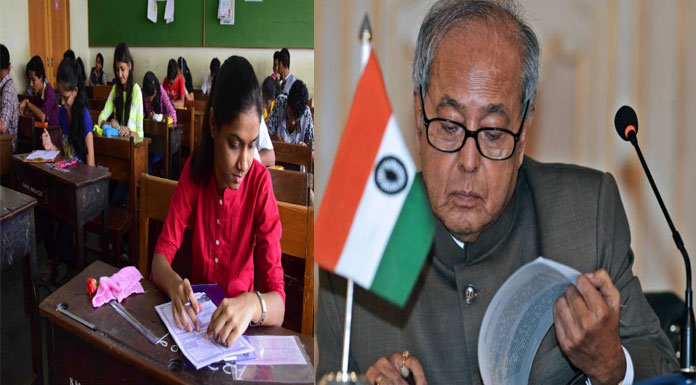 pranab mukherjee signs on neet