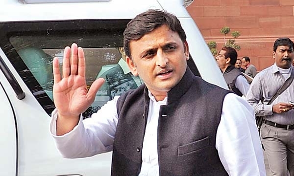 akhilesh land grabbing minister