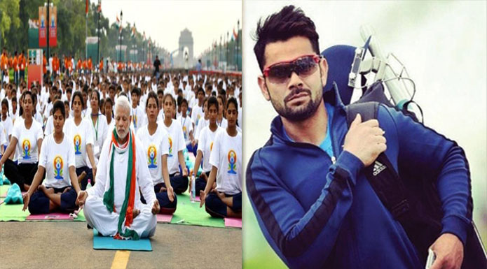 virat kohli will also attend yoga day