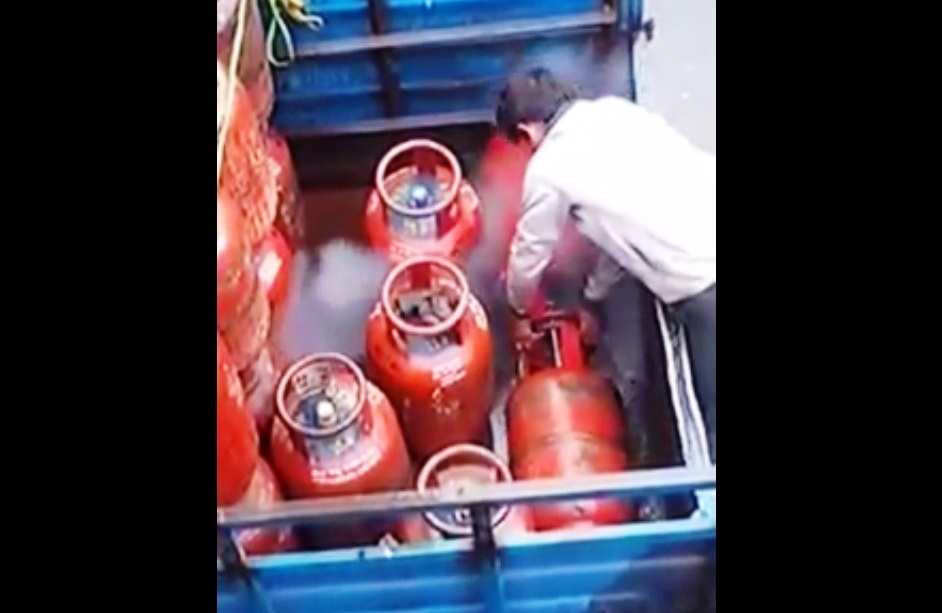 LPG cylinder GAS theft