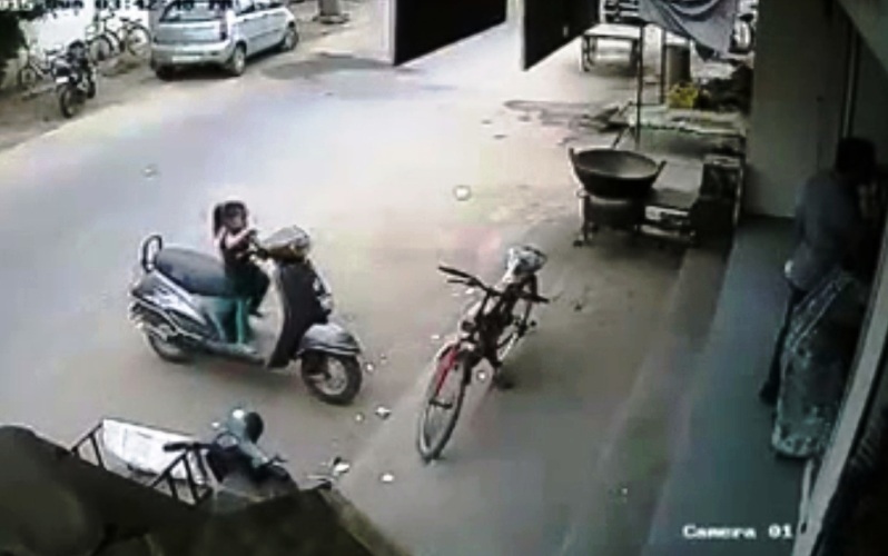 Girl Driving Bike