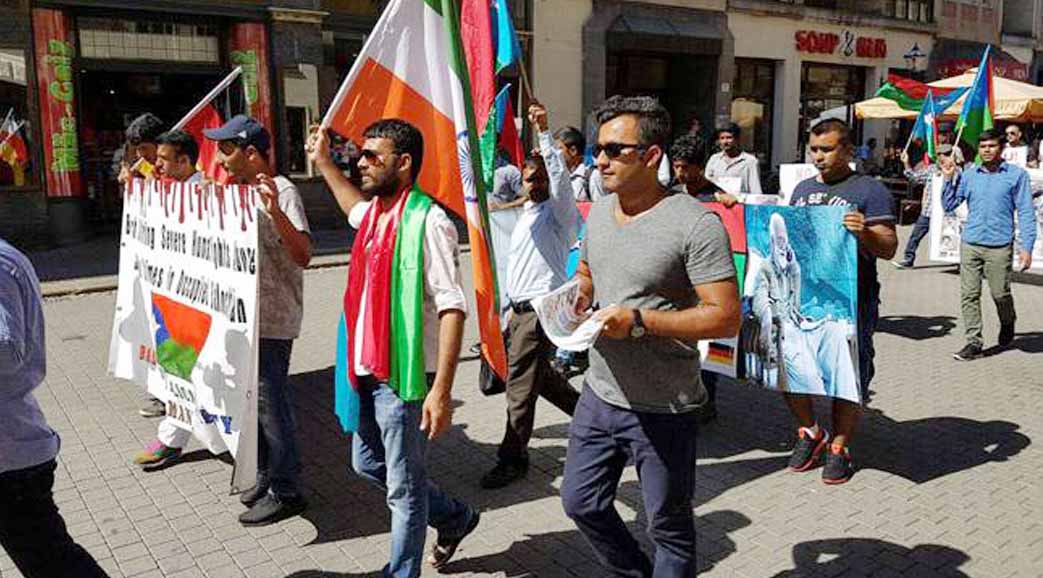 balooch people protest in germany