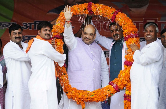 Amit shah in lucknow