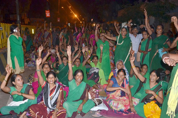 aganbari protesters