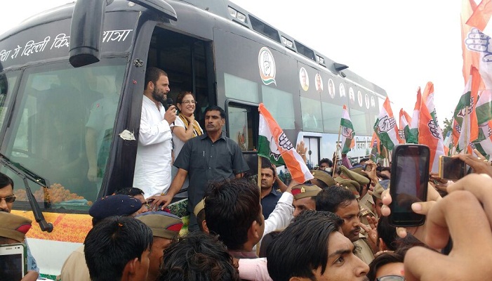 rahul gandhi kisan yatra