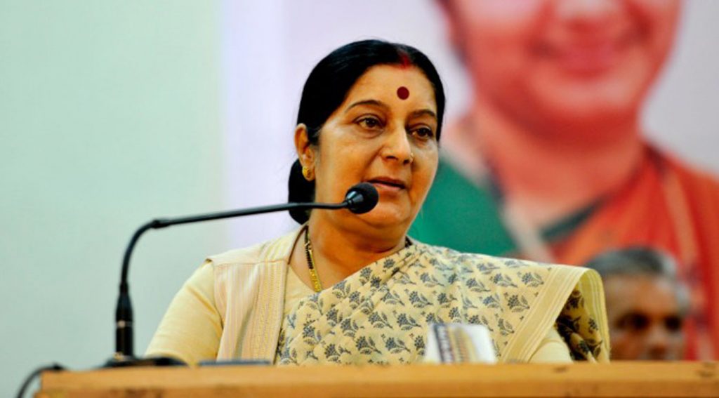 sushma swaraj takes initiative