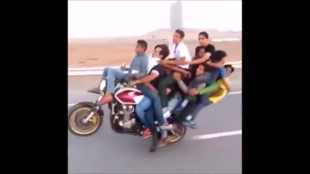 10 people in one bike