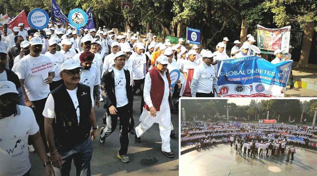 programs organised on world diabetic day in uttar pradesh