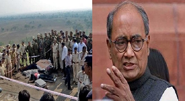 digvijay singh questions encounter