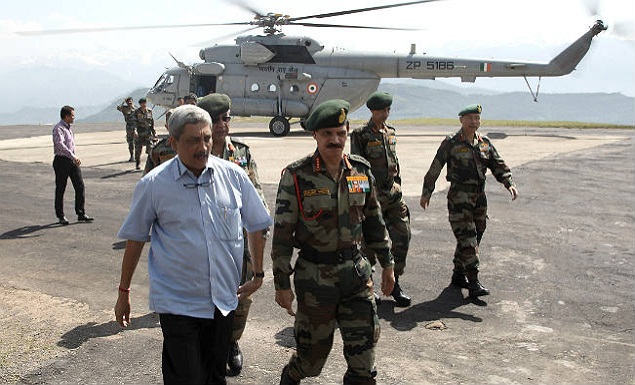 manohar parrikar uri visit