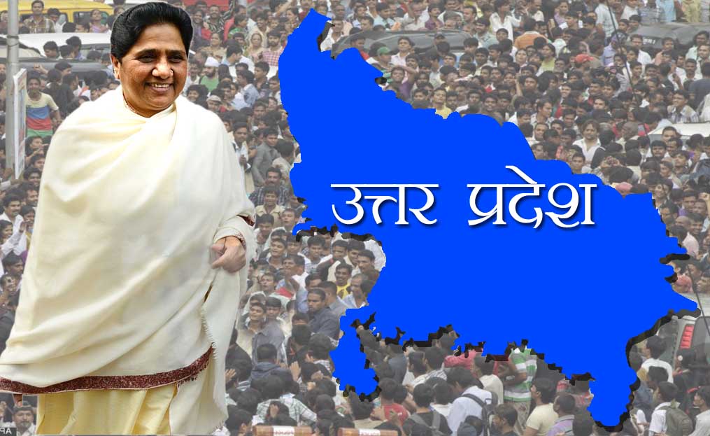 mayawati again demanded the seperation of uttar pradesh