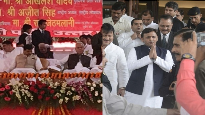 cm akhilesh yadav reached janeshwar mishra park for silver jubilee program of samajwadi party