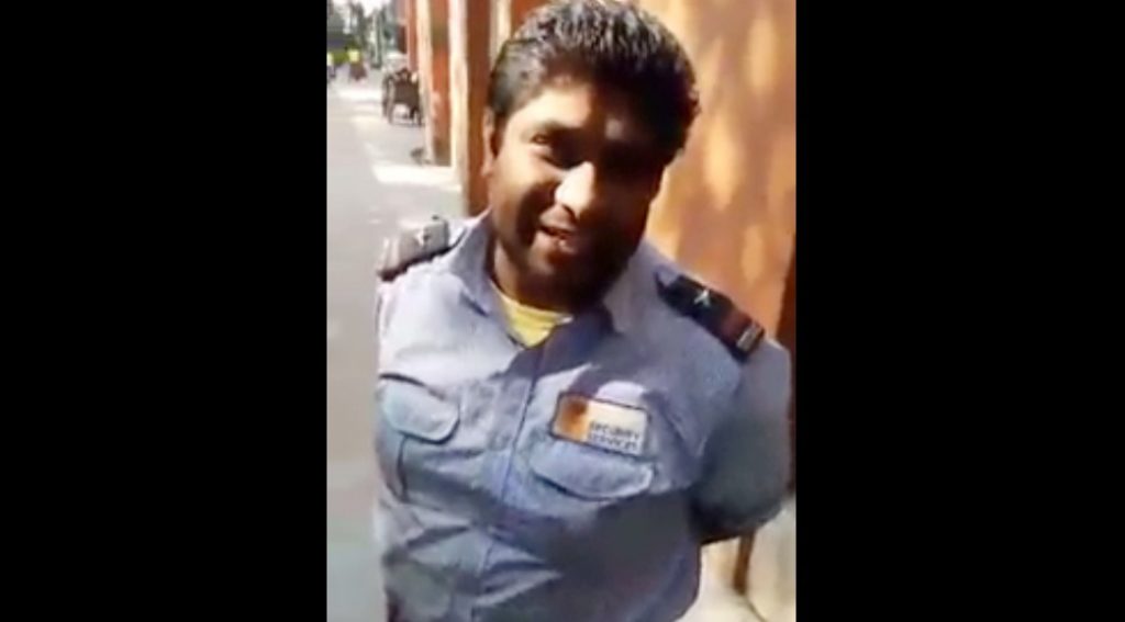 Security Guard singing