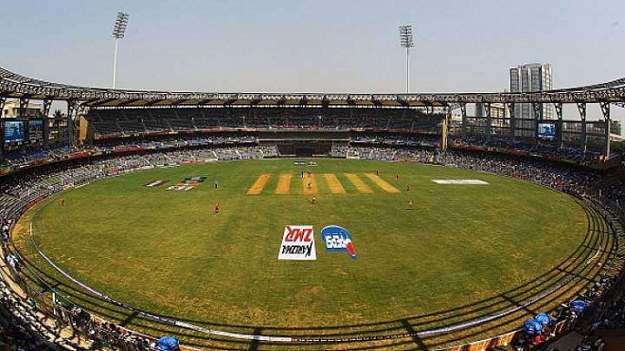 Wankhede India scored highest runs