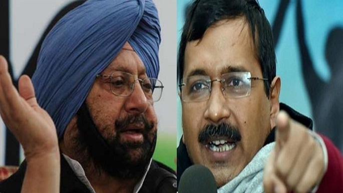 amrinder-kejriwal twitter war