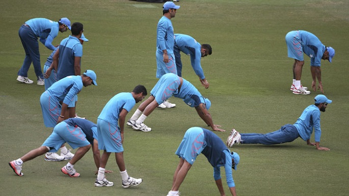 India back practise