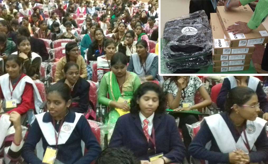 distribution of laptops