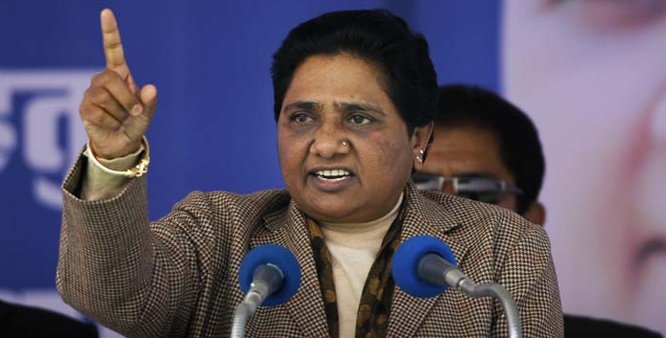 mayawati attacks congress