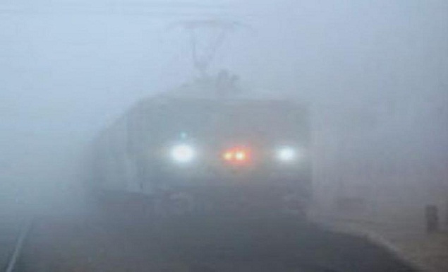 train in Dense fog