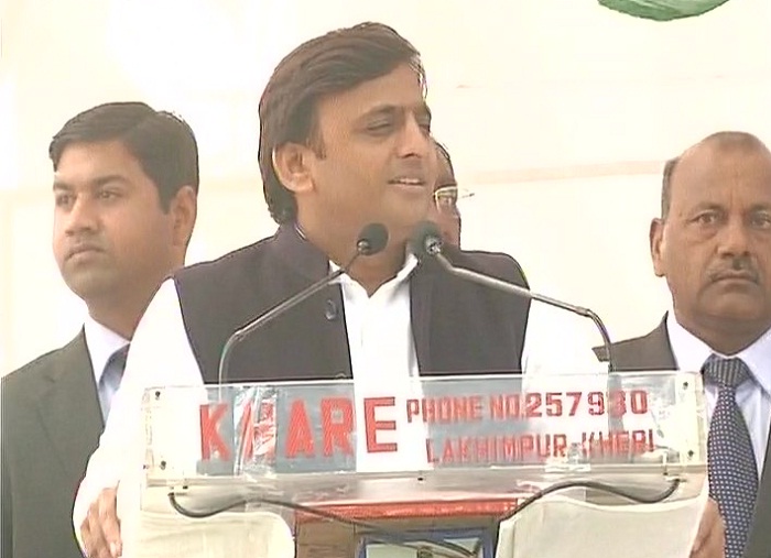 akhilesh live lakhimpur rally