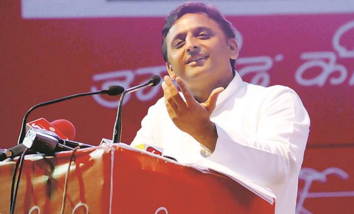 akhilesh yadav addressed aligarh rally