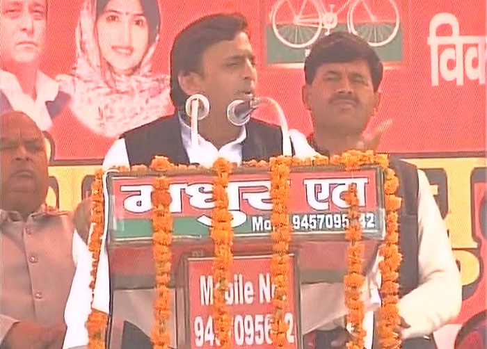 akhilesh addressed etah rally