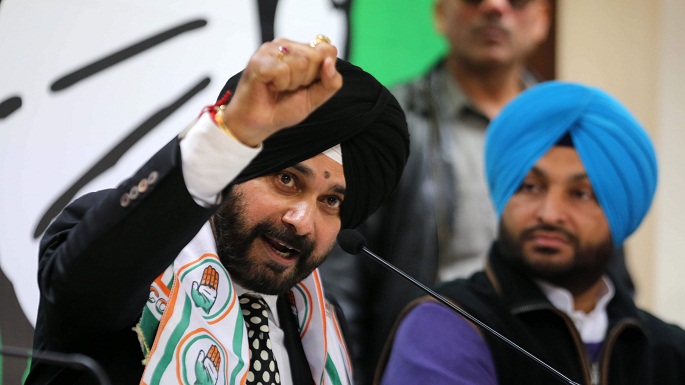 navjot singh sidhu files nomination