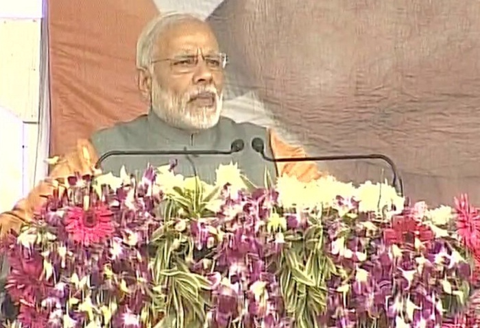 PM modi addressed meerut rally