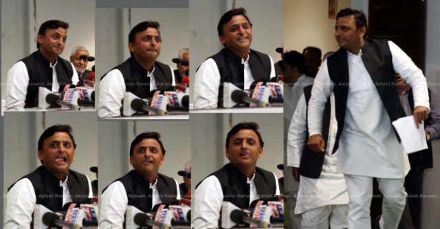 akhilesh yadav lucknow press conference