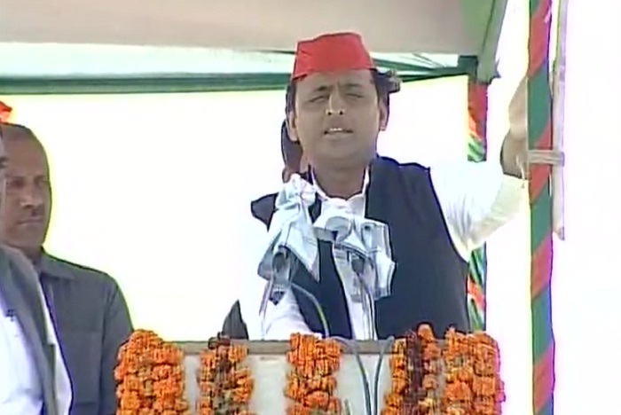 akhilesh balrampur public meeting