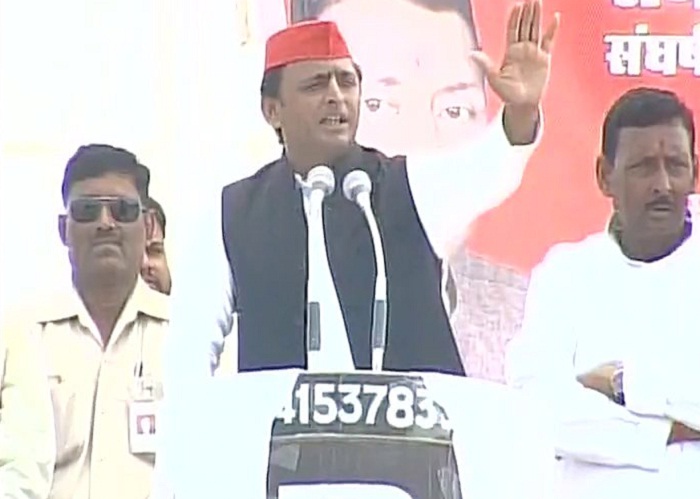 akhilesh addressed nautanwa public meeting