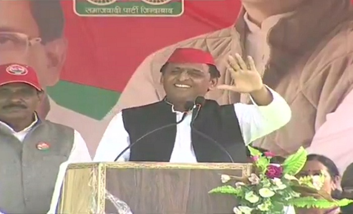 akhilesh addressed unnao public meeting