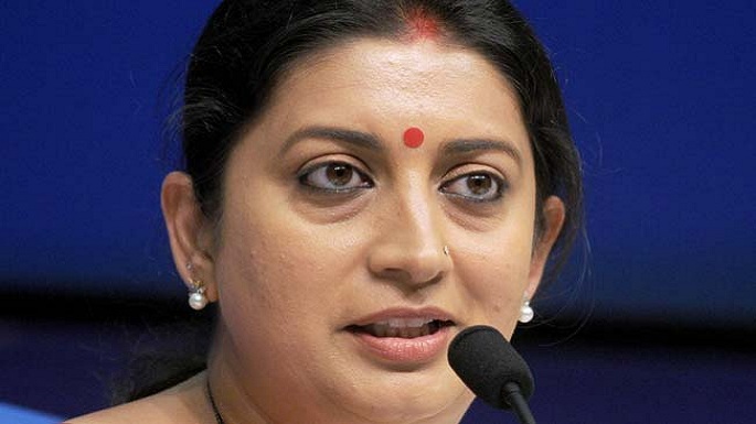 smriti irani attacks congress