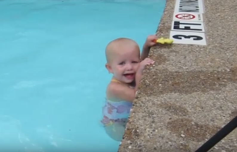 Baby Swims Video