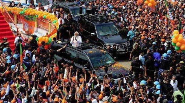 narendra modi delhi road show