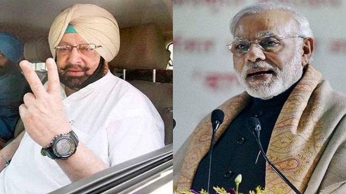 pm modi congratulate amrinder singh