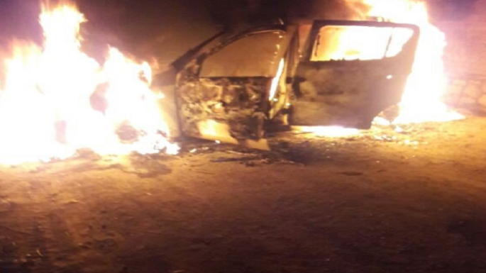 srinagar dsp jeep fire broke out