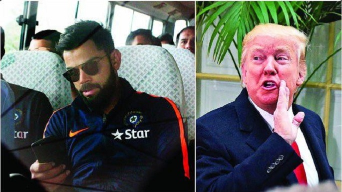 virat kohli donald trump