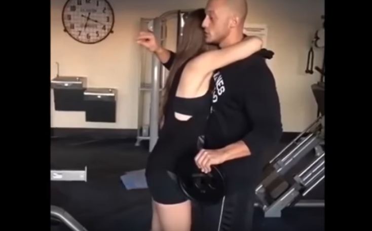 Gym trainerromance with girl